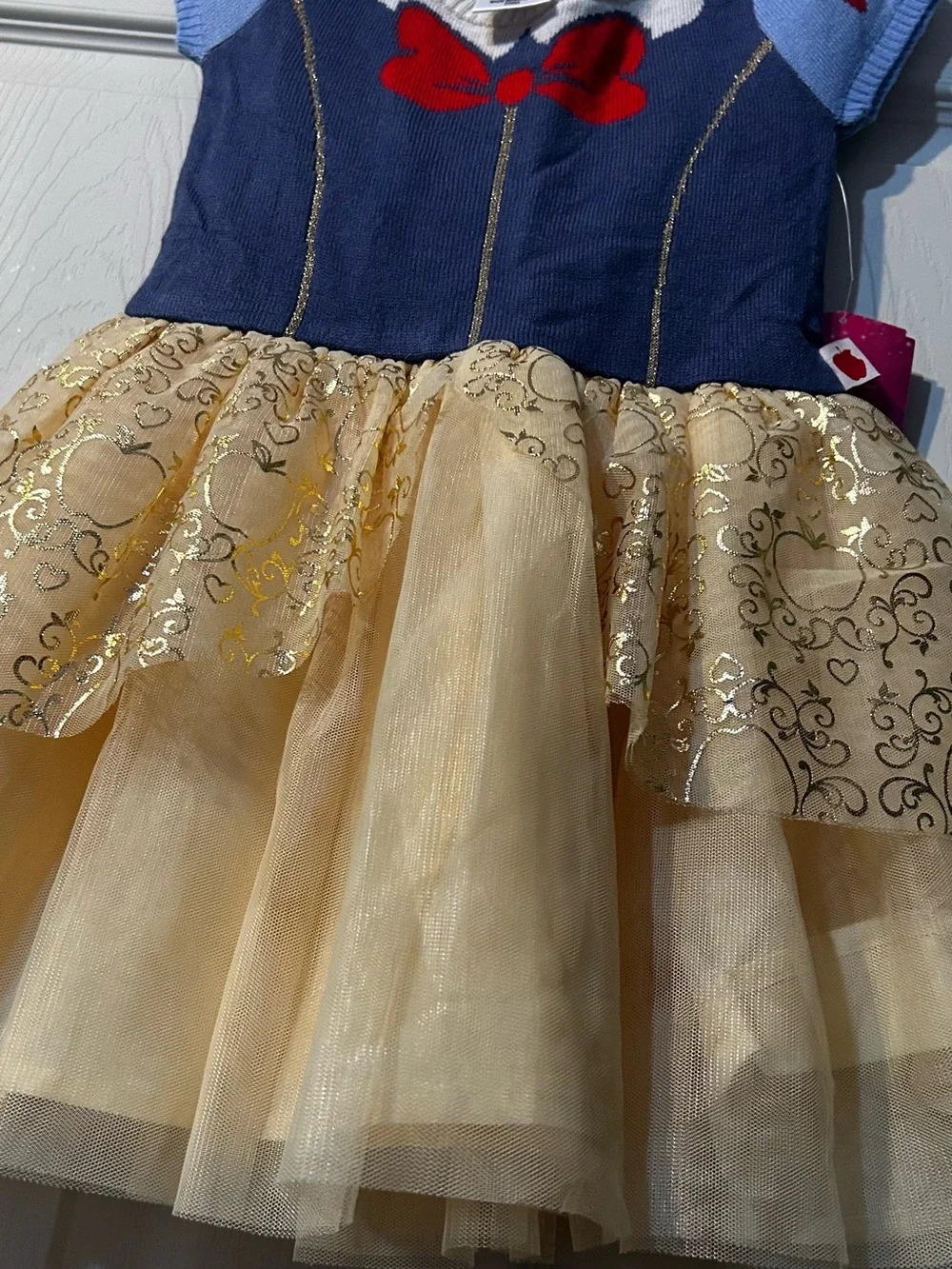 Disney Girls Navy, Light Blue, Red & Gold Princess Costume Dress